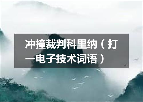 冲撞裁判科里纳（打一电子技术词语）