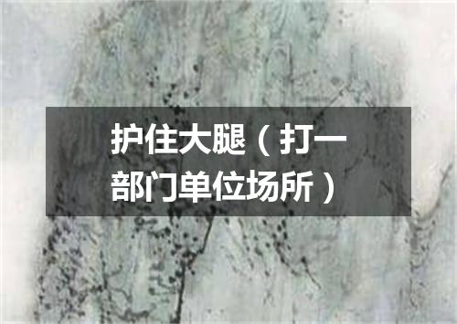 护住大腿（打一部门单位场所）