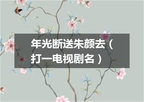 年光断送朱颜去（打一电视剧名）