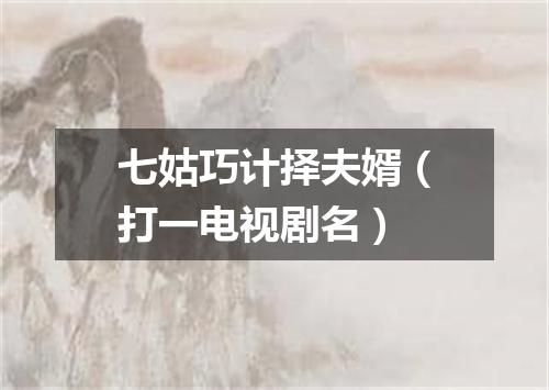 七姑巧计择夫婿（打一电视剧名）