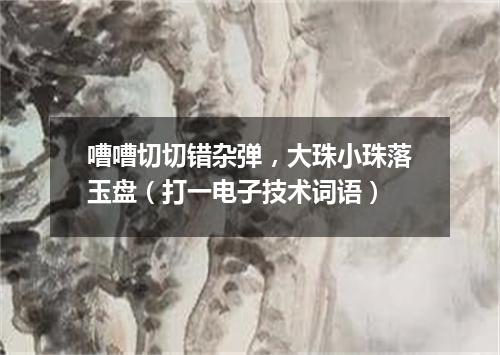 嘈嘈切切错杂弹，大珠小珠落玉盘（打一电子技术词语）