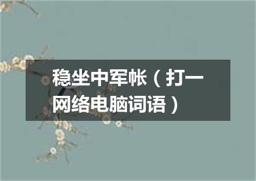 稳坐中军帐（打一网络电脑词语）