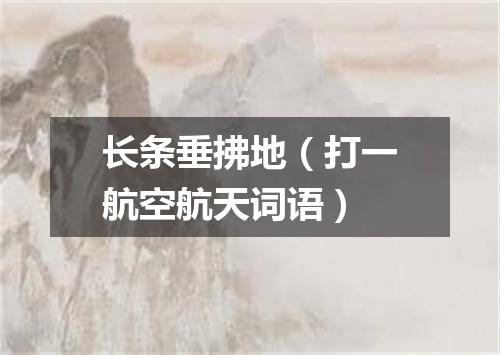 长条垂拂地（打一航空航天词语）