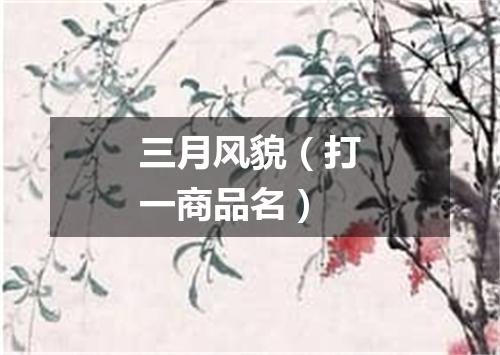 三月风貌（打一商品名）
