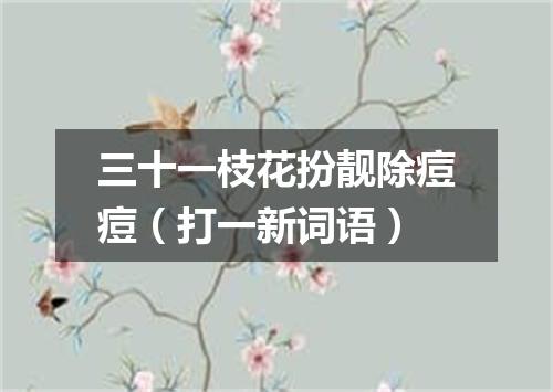 三十一枝花扮靓除痘痘（打一新词语）
