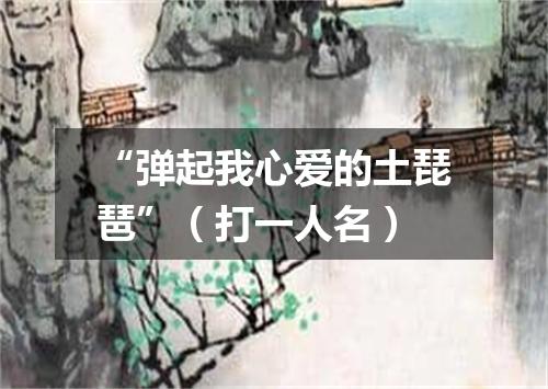 “弹起我心爱的土琵琶”（打一人名）