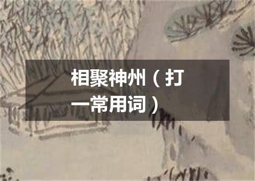 相聚神州（打一常用词）
