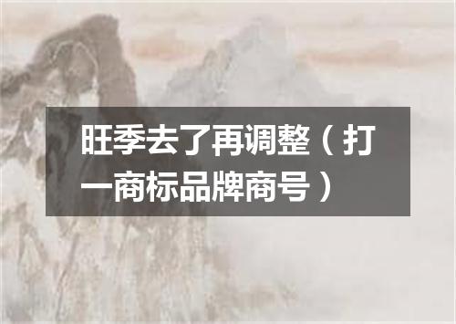 旺季去了再调整（打一商标品牌商号）