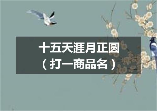 十五天涯月正圆（打一商品名）