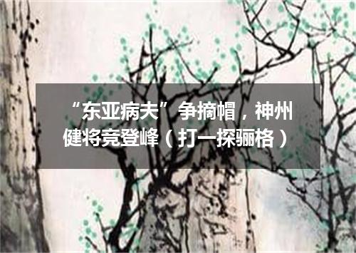 “东亚病夫”争摘帽，神州健将竞登峰（打一探骊格）