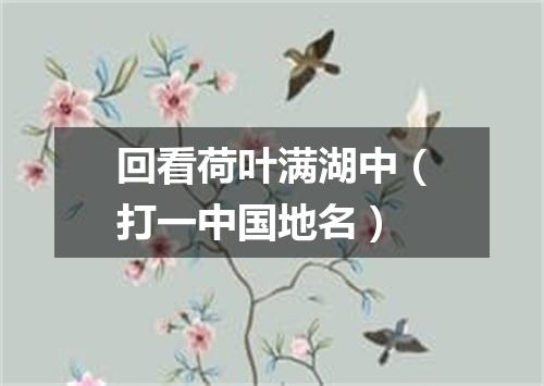 回看荷叶满湖中（打一中国地名）