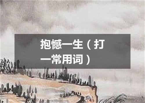 抱憾一生（打一常用词）