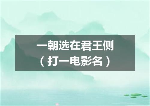 一朝选在君王侧（打一电影名）