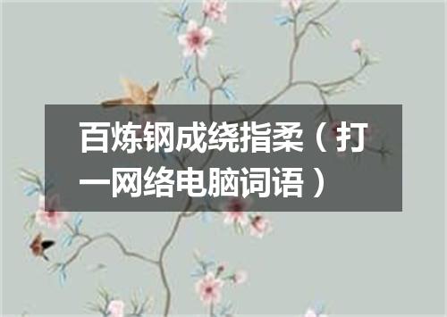 百炼钢成绕指柔（打一网络电脑词语）