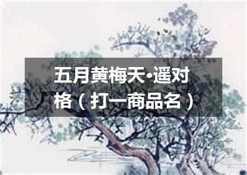 五月黄梅天·遥对格（打一商品名）