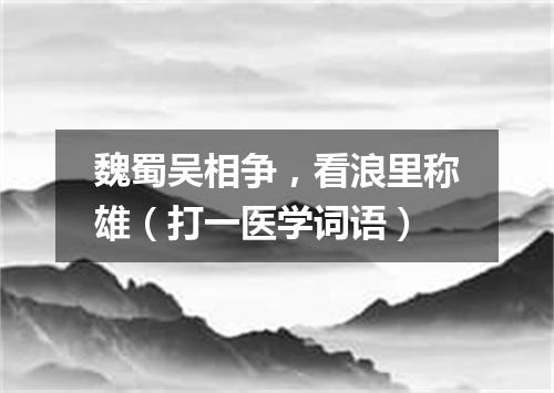 魏蜀吴相争，看浪里称雄（打一医学词语）