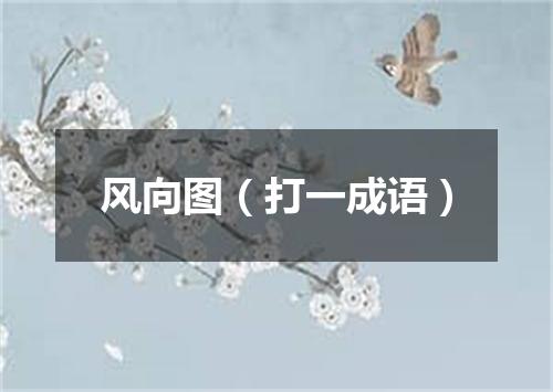 风向图（打一成语）