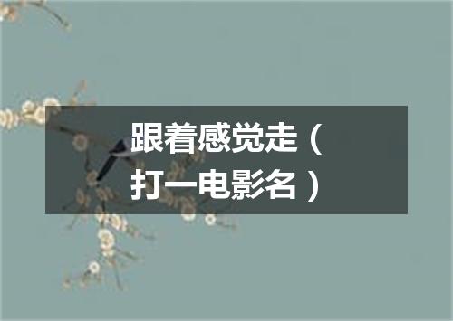 跟着感觉走（打一电影名）