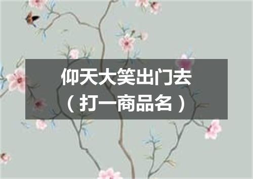 仰天大笑出门去（打一商品名）