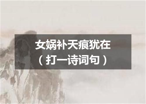 女娲补天痕犹在（打一诗词句）