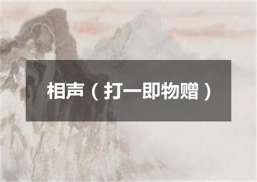 相声（打一即物赠）