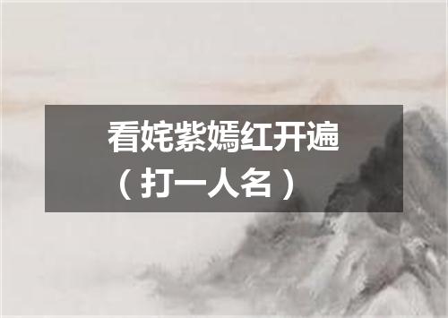 看姹紫嫣红开遍（打一人名）