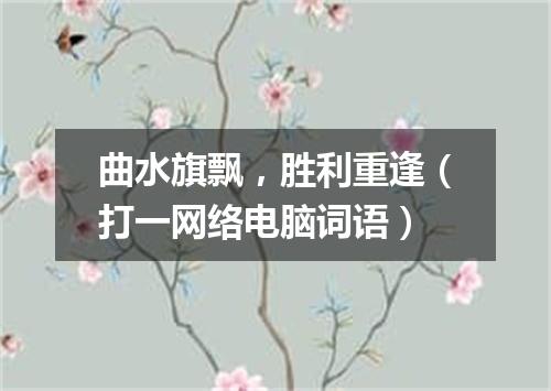 曲水旗飘，胜利重逢（打一网络电脑词语）