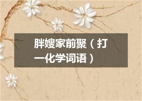 胖嫂家前聚（打一化学词语）