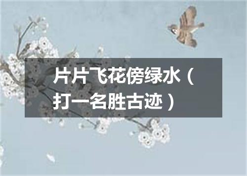 片片飞花傍绿水（打一名胜古迹）