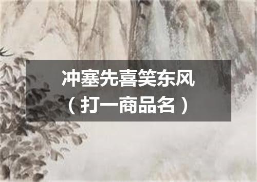 冲塞先喜笑东风（打一商品名）