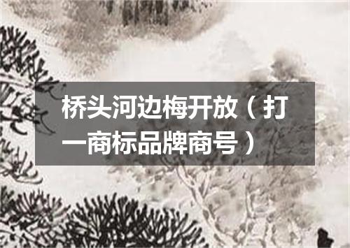 桥头河边梅开放（打一商标品牌商号）