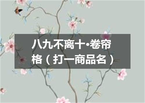 八九不离十·卷帘格（打一商品名）