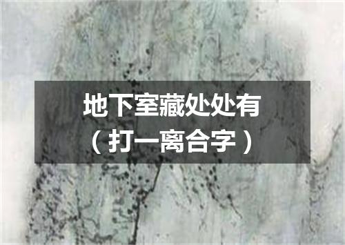 地下室藏处处有（打一离合字）