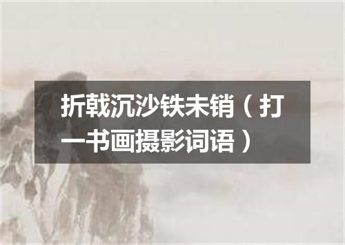 折戟沉沙铁未销（打一书画摄影词语）