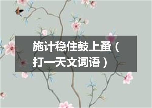 施计稳住鼓上蚤（打一天文词语）