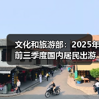 文化和旅游部：2025年前三季度国内居民出游人次49.98亿（图3）