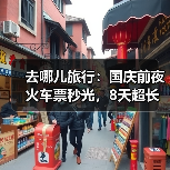 去哪儿旅行:国庆前夜火车票秒光,8天超长假期出游意愿创新高(图3) 去哪儿旅行:国庆前夜火车票秒光,8天超长假期出游意愿创新高(图3)
