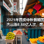 2025年国庆中秋假期国内出游8.88亿人次，国内出游总花费8090.06亿元（图4）
