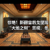 惊艳！新疆雪后戈壁现“大地之树”景观，冬季旅游新热点，速查攻略..（图1）