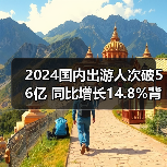 2024国内出游人次破56亿 同比增长14.8%背后趋势解析（图2）