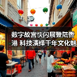 数字故宫快闪展登陆香港 科技演绎千年文化魅力(图4) 数字故宫快闪展登陆香港 科技演绎千年文化魅力(图4)