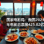 国家电影局:我国2024年电影总票房425.02亿元(图2) 国家电影局:我国2024年电影总票房425.02亿元(图2)