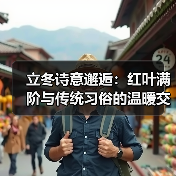 立冬诗意邂逅：红叶满阶与传统习俗的温暖交织（图3）