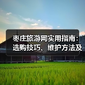 枣庄旅游网实用指南:选购技巧、维护方法及常见问题解析(图2) 枣庄旅游网实用指南:选购技巧、维护方法及常见问题解析(图2)