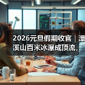 2026元旦假期收官 | 潭溪山百米冰瀑成顶流,冬天就该这么玩(图1) 2026元旦假期收官 | 潭溪山百米冰瀑成顶流,冬天就该这么玩(图1)