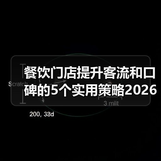 餐饮门店提升客流和口碑的5个实用策略2026（图1）